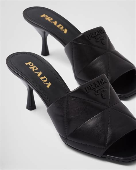 prada napa heel|prada nappa sandals.